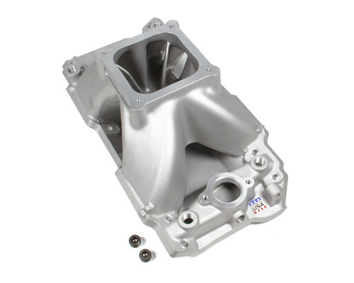 Intake Manifold - Super Victor II - Dominator Flange - Single Plane - Rectangle Port - Aluminum - Natural - Big Block Chevy - Each