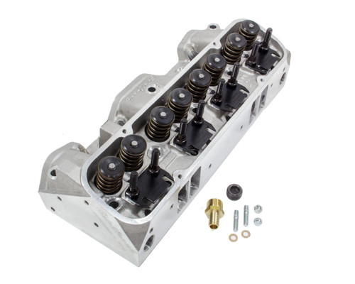 Cylinder Head - Performer RPM - Assembled - 2.110 / 1.660 in Valves - 215 cc Intake - 72 cc Chamber - 1.460 in Springs - Angle Plug - Aluminum - Pontiac V8 - Each