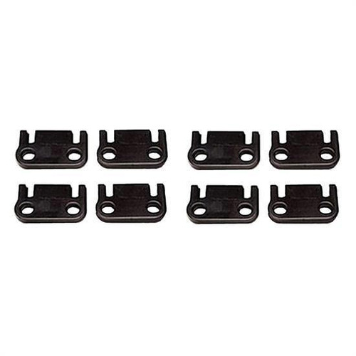 Pushrod Guide Plate - 5/16 in Pushrod - Flat - Steel - Black Oxide - Small Block Ford - Set of 8