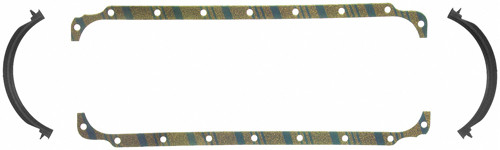 Oil Pan Gasket - Multi-Piece - Cork / Rubber - Small Block Mopar - Kit