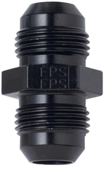 Fitting - Adapter - Straight - 6 AN Male to 6 AN Male - Aluminum - Black Anodized - Each