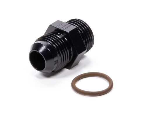 Fitting - Adapter - Straight - 10 AN Male to 10 AN Male O-Ring - Aluminum - Black Anodized - Each