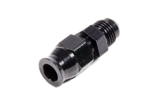Fitting - Tube End - Straight - 6 AN Male to 3/8 in Tubing - Aluminum - Black Anodized - Each