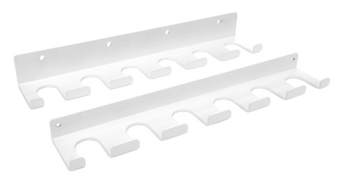 Radius Rod Rack - Tray - Lower - 15 in Long - 12 Rod Capacity - Aluminum - White Powder Coat - Each