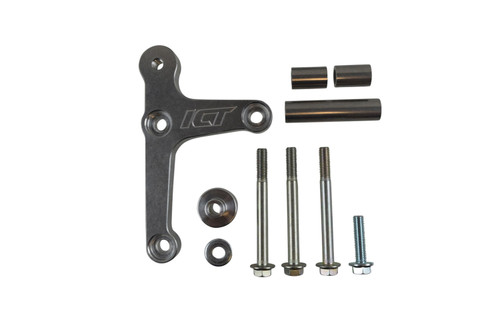 Alternator Bracket - Driver Side - Lower - Block Mount - Aluminum - Natural - OEM Alternator - GM LS-Series - Kit