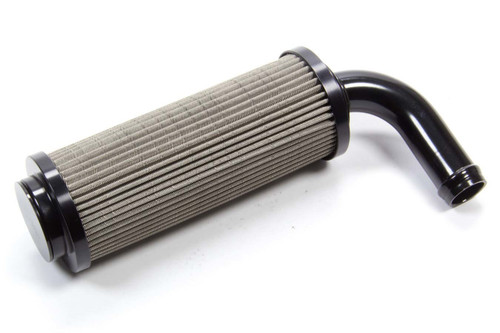 Fuel Filter - In-Tank - 90 Degree - 60 Micron - Stainless Element - 3/4 in Hose Barb - Stainless - Each