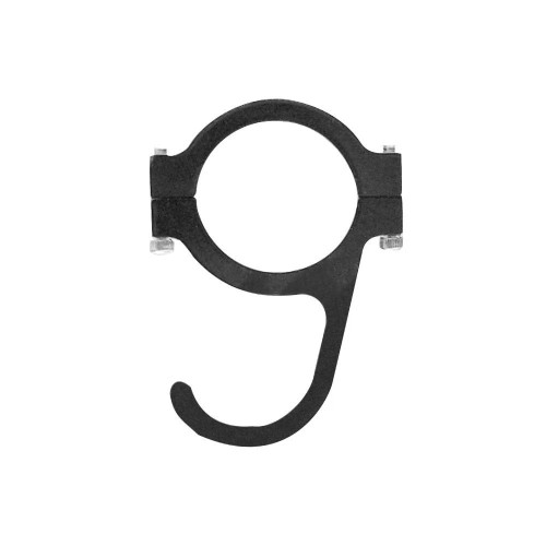 Helmet Hook - Clamp-On - Aluminum - Black Anodized - 1-1/2 in OD Tube - Each