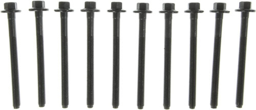 Cylinder Head Bolt Kit - Hex Head - Steel - Black Oxide - Ford Coyote - Set of 10