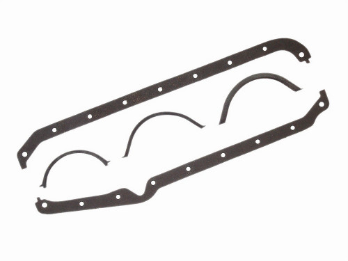 Oil Pan Gasket - Ultra-Seal - 0.093 in Thick - Multi-Piece - Rubber Coated Fiber - Small Block Chevy - Kit