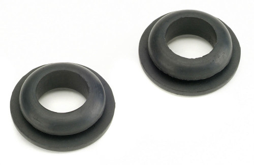 PCV Grommet - 0.75 in ID - 1 in OD - 0.4 in Thick - Rubber - Black - Pair