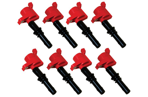 Ignition Coil Pack - Blaster - Coil-On-Plug - Red - Ford Modular - Set of 8