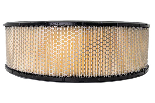 Air Filter Element - Round - 14 in Diameter - 3 in Tall - Wire Mesh Included - Paper - White - Universal - Each