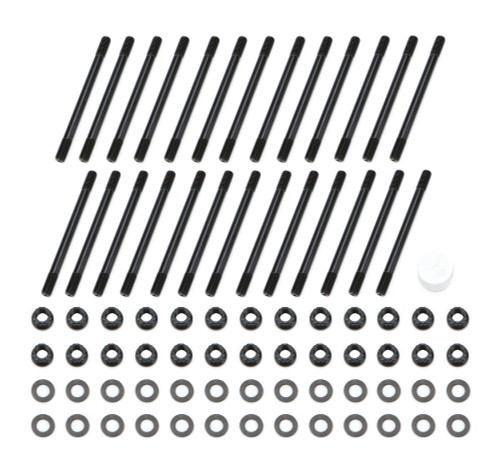 Cylinder Head Stud Kit - Patriot Series - 12 Point Nuts - Chromoly - Black Oxide - Dodge Cummins - Kit