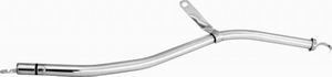 Transmission Dipstick - Transmission Mount - Solid Tube - 24 in Long - Steel - Chrome - TH400 - Each