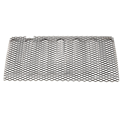 Grille Insert - Mesh - Installation Hardware Included - Stainless - Black Paint - Jeep Wrangler JK 2007-18 - Set of 7