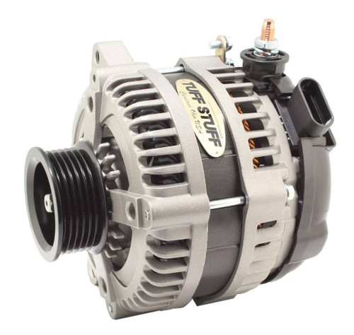 Alternator - Factory Cast PLUS - 225 amps - 12V - OEM - 6-Rib Serpentine Pulley - Aluminum Case - Natural - GM - Each