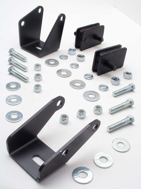 Motor Mount Adapter - Bolt-On - Steel - Black Paint - Mopar B / RB-Series - Mopar A-Body 1967-72 - Kit