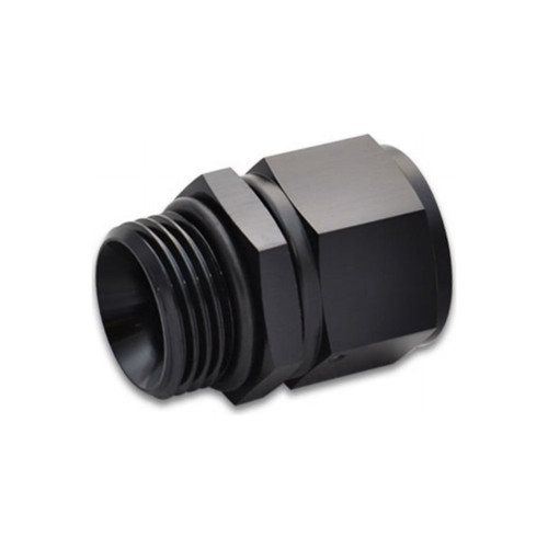 Fitting - Adapter - Straight - 8 AN Female to 8 AN Male O-Ring - Aluminum - Black Anodized - Each