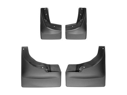 Mud Flap - DigitalFit No-Drill - Front - Plastic - Black / Textured - GM Fullsize Truck 2014-15 - Pair