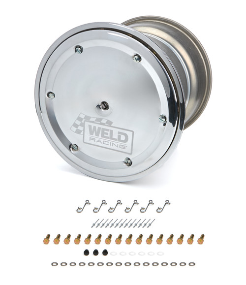 Wheel - Wide 5 XL - 15 x 14 in - 5.000 in Backspace - Wide 5 Bolt Pattern - Beadlock - Cover Included - Aluminum - Polished - Each