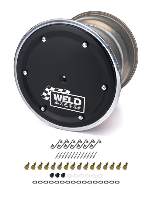 Wheel - Wide 5 XL - 15 x 14 in - 5.000 in Backspace - Wide 5 Bolt Pattern - Beadlock - Cover Included - Aluminum - Polished - Each