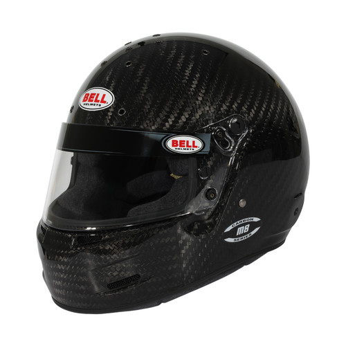 Helmet - M8 Ultra - Snell SA2025 - Head and Neck Support Ready - Carbon Fiber - Size 7-1/4 - Each