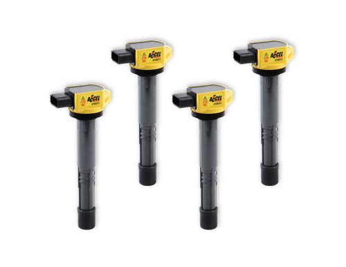 Ignition Coil Pack - Super Coil - Coil-On-Plug - Yellow - Honda K-Series - Set of 4