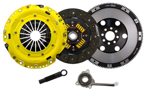Clutch Kit - Heavy Duty Performance Street - Single Disc - 9.4 in Diameter - 0.9375 in x 23 Spline - Sprung Hub - Organic - Flywheel Included - Volkswagen Jetta / Audi A3 2008-18 - Kit