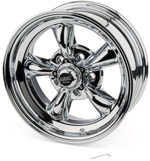 Wheel - Torq Thrust II - 15 x 6 in - 3.260 in Backspace - 5 x 4.50 in Bolt Pattern - Aluminum - Chrome Plated - Each