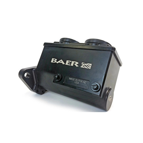 Master Cylinder - Remaster - 0.875 in Bore - Integral Reservoir - Passenger Side Port - Aluminum - Black Anodized - Each