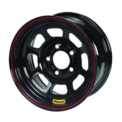 Wheel - D-Hole Lightweight - 13 x 7 in - 3.000 in Backspace - 4 x 4.25 in Bolt Pattern - Beadlock - Steel - Black Powder Coat - Each