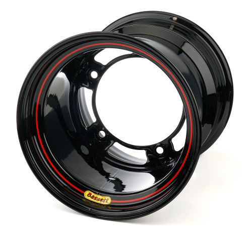 Wheel - 15 x 15 in - 5.500 in Backspace - Wide 5 Bolt Pattern - Steel - Black Powder Coat - Each