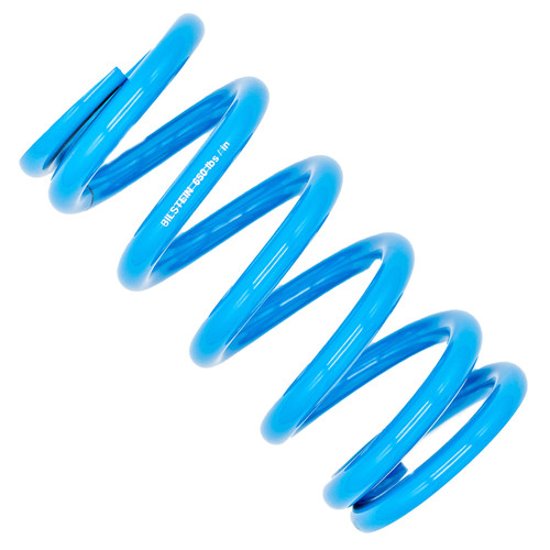Coil Spring - Coil-Over - 2.5 in ID - 8 in Length - 650 lb/in Spring Rate - Steel - Blue Powder Coat - Each