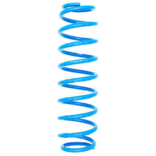 Coil Spring - Coil-Over - 2.5 in ID - 14 in Length - 100 lb/in Spring Rate - Steel - Blue Powder Coat - Each