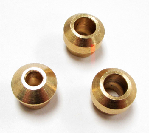 Power Steering Adapter - GM Steering Box O-Ring to Inverted Flare - Brass - Set of 3