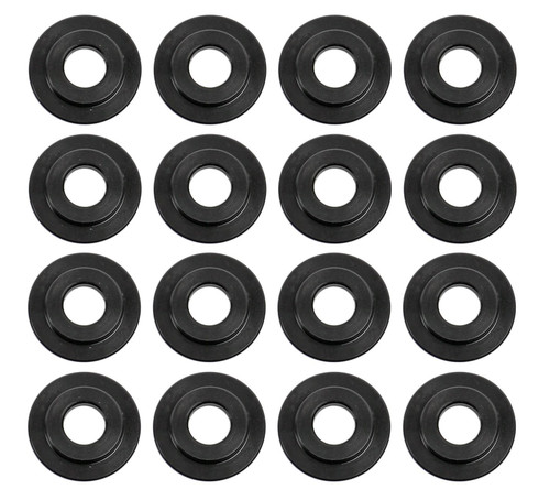 Valve Spring Locator - Inside - 0.060 in Thick - 1.420 in ID - Steel - Black Oxide - Set of 16