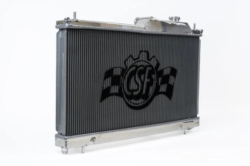Radiator - 27 in W x 13.438 in H x 1.65 in D - Center Inlet - Driver Side Outlet - Aluminum - Subaru Forester 2014-18 - Each