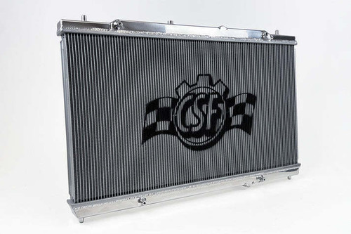 Radiator - 29.69 in W x 15.75 in H x 1.65 in D - Center Inlet - Driver Side Outlet - Aluminum - Polished - Honda Civic / Acura Integra 2023-26 - Each