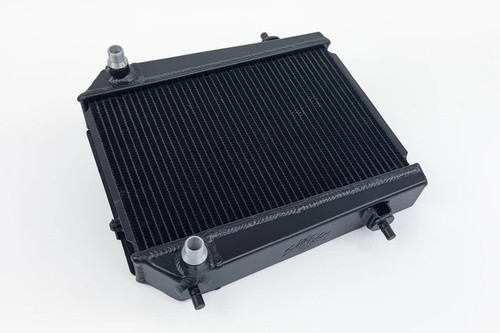 Radiator - Auxiliary - 11.102 in W x 7.480 in H x 1.65 in D - Driver Side Inlet - Driver Side Outlet - Aluminum - Black Powder Coat - BMW M2 2023-26 / M3 2021-26 / M4 2021-26 - Each