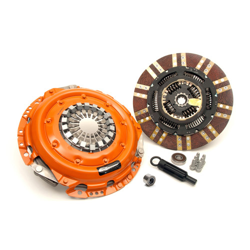Clutch Kit - Dual Friction - Single Disc - 11.875 in Diameter - 1-1/8 in x 10 Spline - Sprung Hub - Organic - GM LS-Series - GM Fullsize Truck 1999-2006 - Kit