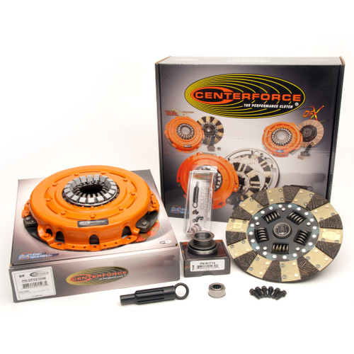 Clutch Kit - Dual Friction - 10.25 in Diameter - 1-1/16 in x 10 Spline - Sprung Hub - Organic / Carbon - Ford - Kit