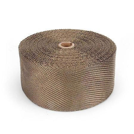 Exhaust Wrap - Titanium - 4 in Wide - 100 ft Roll - Woven Fiberglass - Titanium - Each