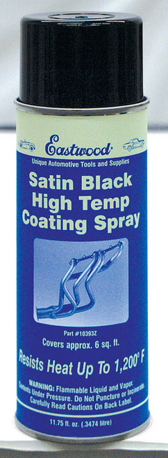 Paint - High Temperature Coating - Ceramic Urethane - Satin Black - 11.75 oz Aerosol - Each
