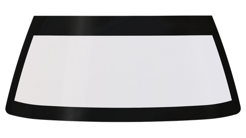 Windshield - Pre-Cut / Mar-Resistant - Blackout Border - Polycarbonate - Crown Vic - Each