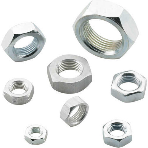 Jam Nut - 5/8-18 in Right Hand Thread - 3/4 in Hex - Steel - Zinc Oxide - Each