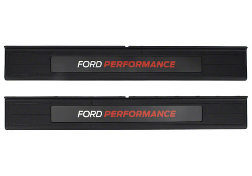 Door Sill Plate - Snap-In - Ford Performance - Aluminum - Brushed - Ford Fullsize Truck - 2015-26 - Pair