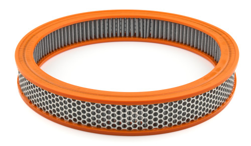 Air Filter Element - Round - 14 in Diameter - 4 in Tall - Reusable Cotton - White - Classic Muscle Car 1960-70 - Each