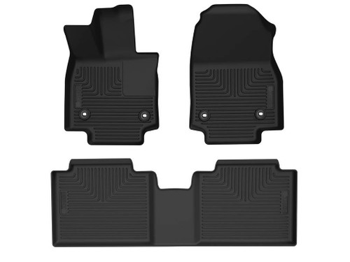 Floor Liner - WeatherBeater - Front / 2nd Row - Plastic - Black / Textured - Lexus RX350 2023-26 / Lexus RX450H Plus 2024-25 - Kit