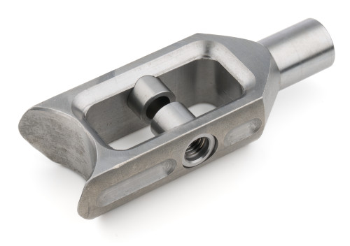 Shock Mount - Weld-On - 1-1/4 in Tube - 2-1/2 in Drop - Steel - Zinc Plated - Each