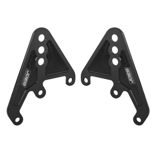Third Link Bracket - 3 Hole - Aluminum - Black Anodized - Pair